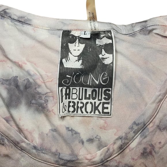 YFB - Young, Fabulous & Broke Marble Print Ruched-Bottom Bodycon Dress - Picture 7 of 7